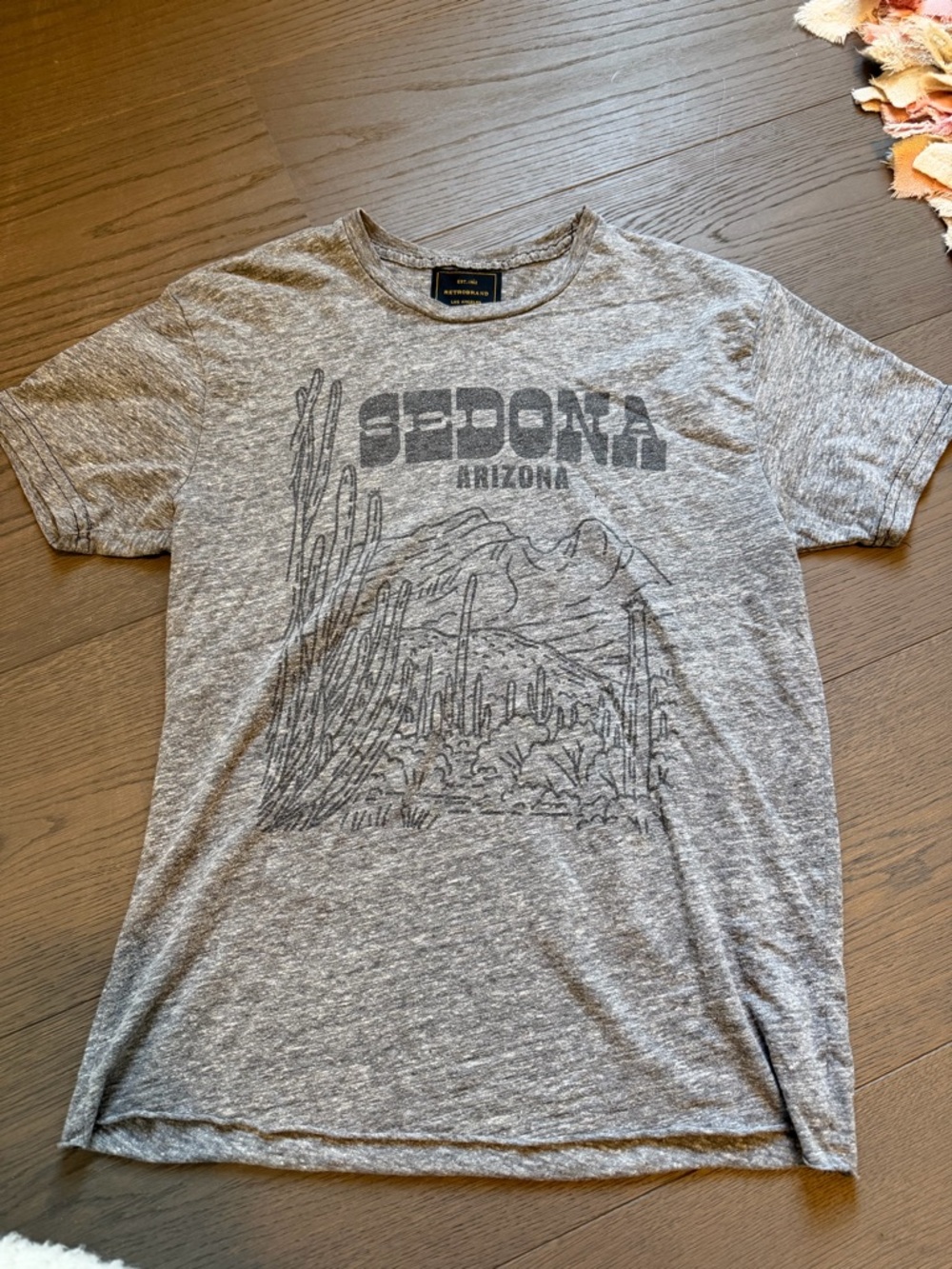 Retro Brand Sedona Arizona Graphic Tee - Gray